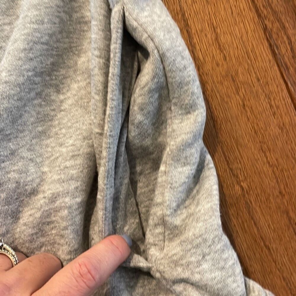 Adidas grey hooded fleece lined sweatshirt size sml - Picture 9 of 10